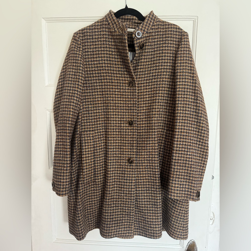 Sessun SUZY Coat - Elegant Women's Houndstooth Pea Coat